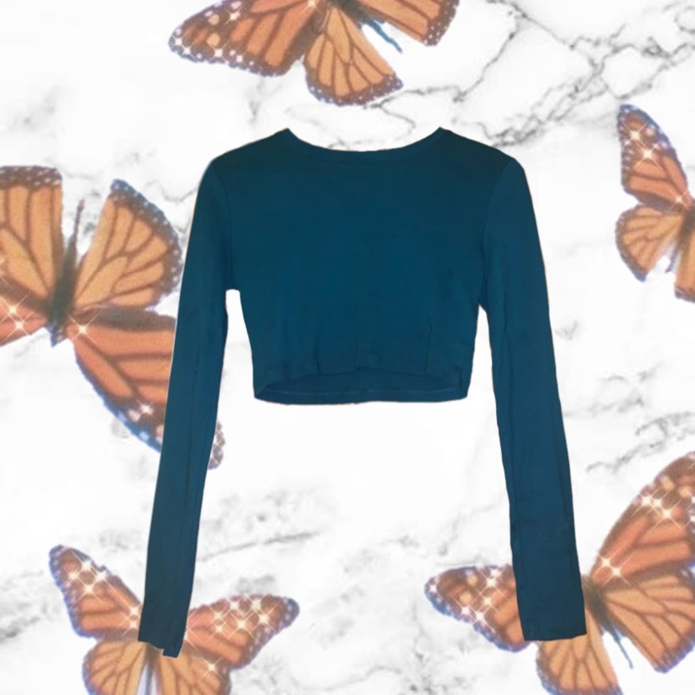 Forever 21 long sleeve crop top - Picture 3 of 3